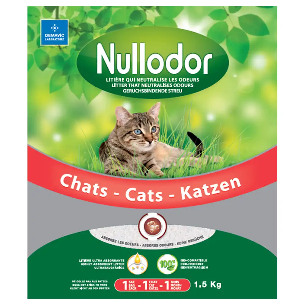 Nullodor arena absorbente de sílice para gatos - 3 l - ( 1,5 kg )