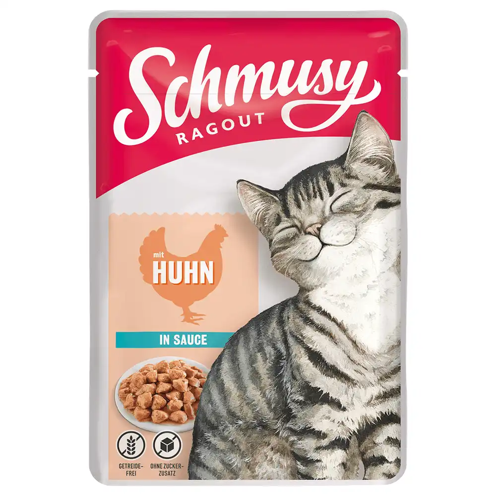 Schmusy Ragout en salsa 12 x 100 g - Pollo