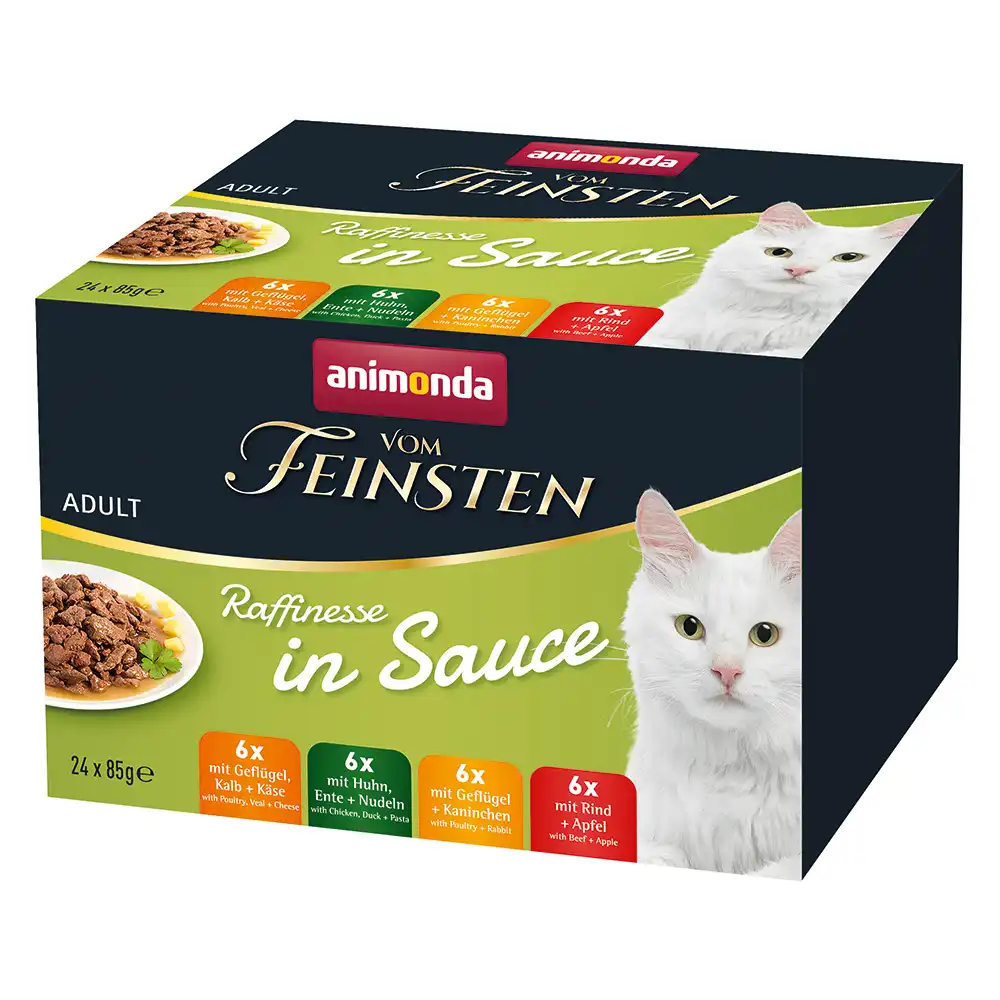 animonda vom Feinsten Adult Raffinesse en salsa Adult - Pack mixto - 24 x 85 g