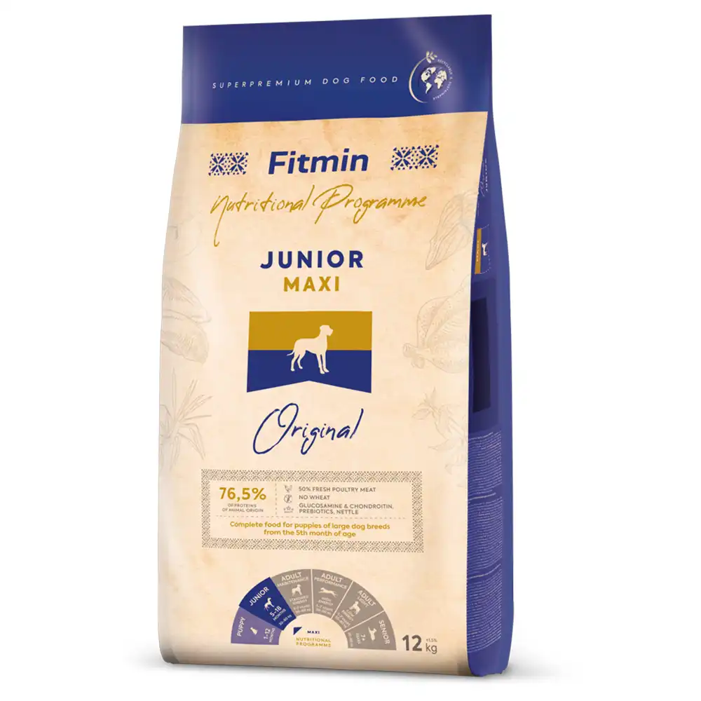 Fitmin Maxi Junior pienso para perros - 12 kg