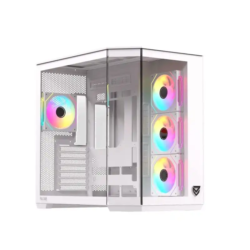 Nfortec Pulsar ATX A-RGB Torre PC Gaming Blanca