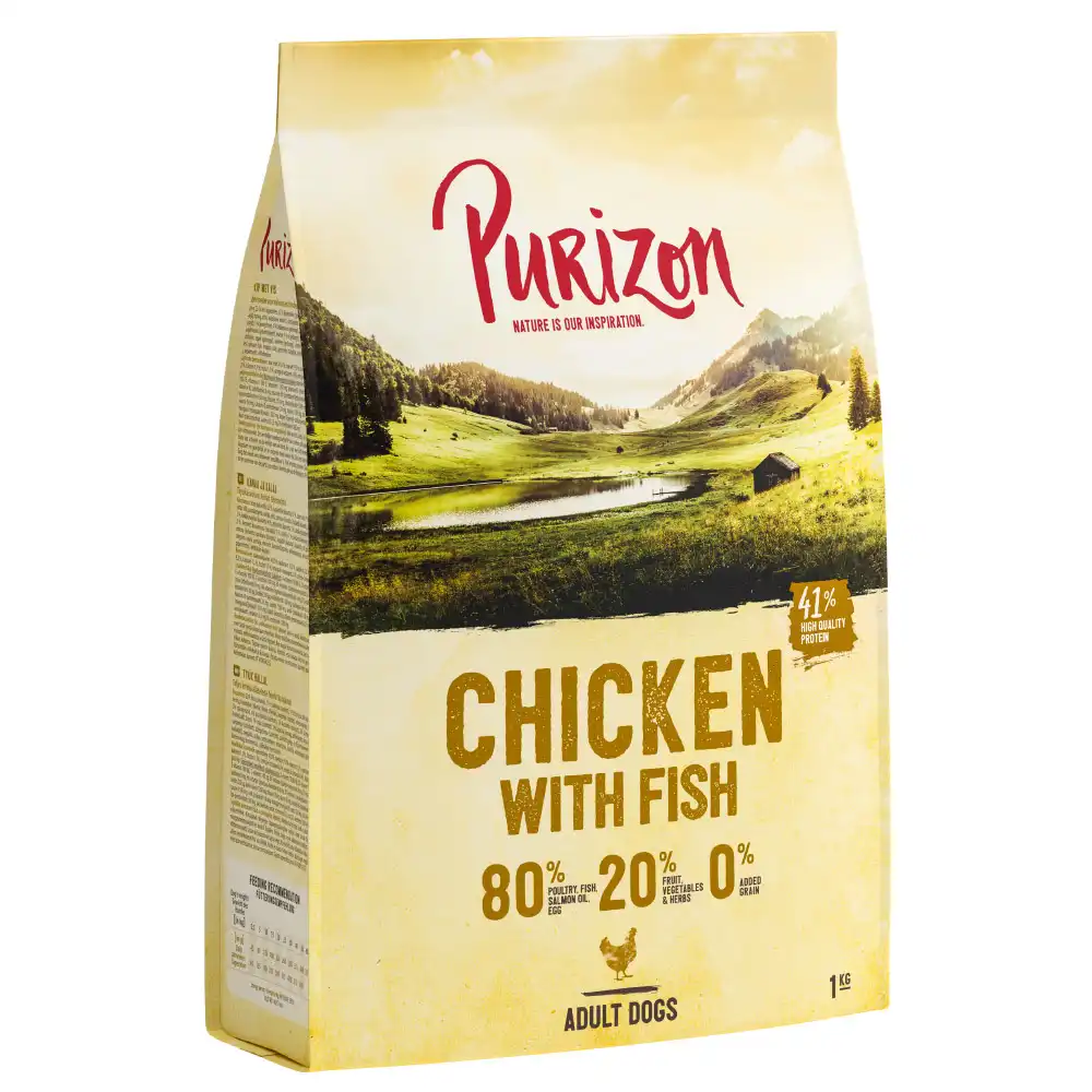 Purizon Adult Pollo con pescado, sin cereales - 1 kg