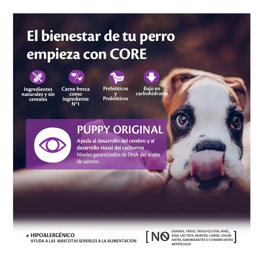 Wellness Core Puppy Small/Medium Pollo y Pavo pienso para perros