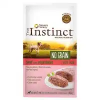 Comida húmeda para perros adultos minis True Instinct No Grain paté pavo con verduras 150 gr