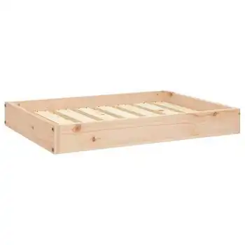 Cama Para Perros Madera Maciza De Pino 71,5x49x9 Cm Vidaxl