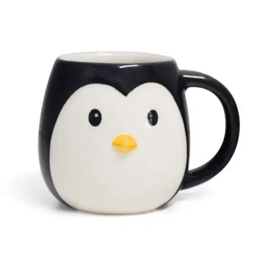 Taza Mug Pingo en forma de pingüino color Blanco