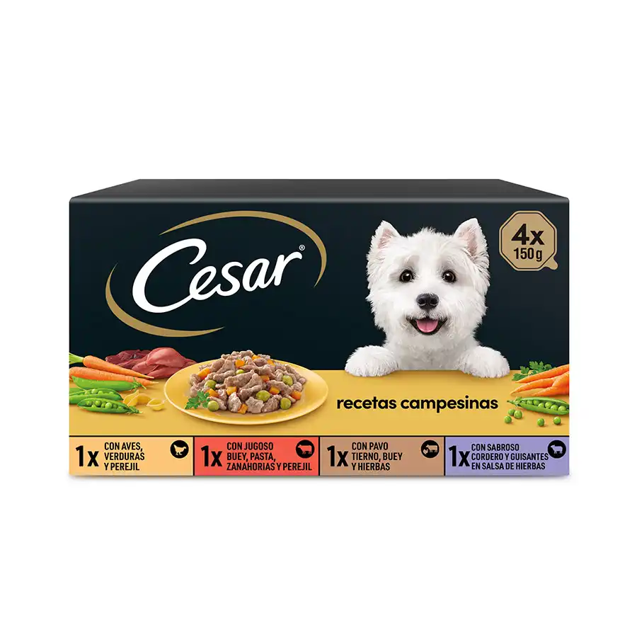 Cesar multipack Receta Campesina en salsa (4*150gr)