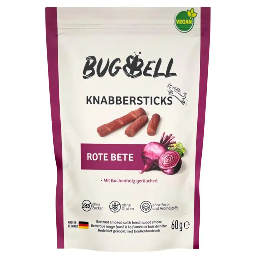 BugBell Palitos de remolacha para perros - 60 g