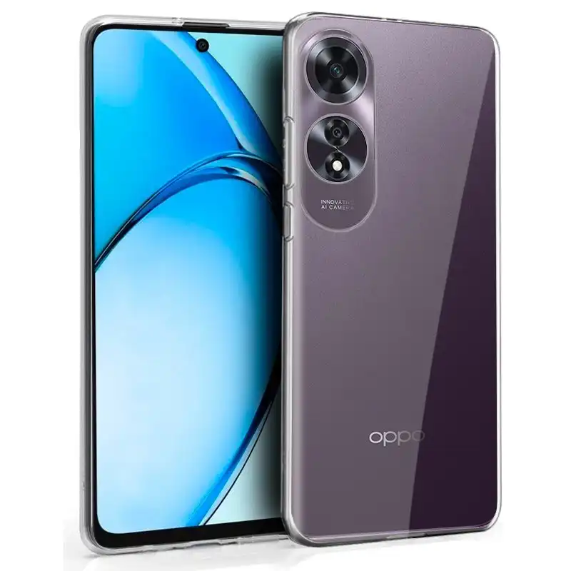 Cool Funda de Silicona Transparente para Oppo A60