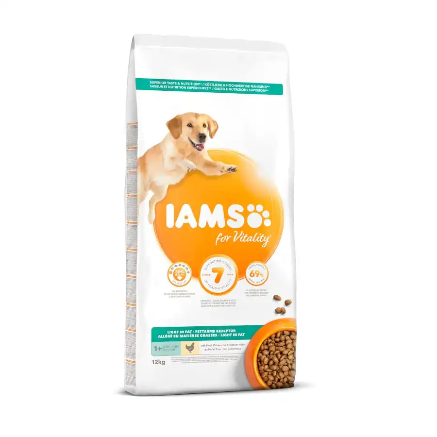 IAMS for Vitality Adult Light Pollo pienso para perros