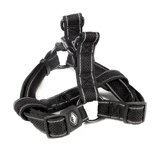 TK-Pet Reflective Comfort Arnês Negro para perros