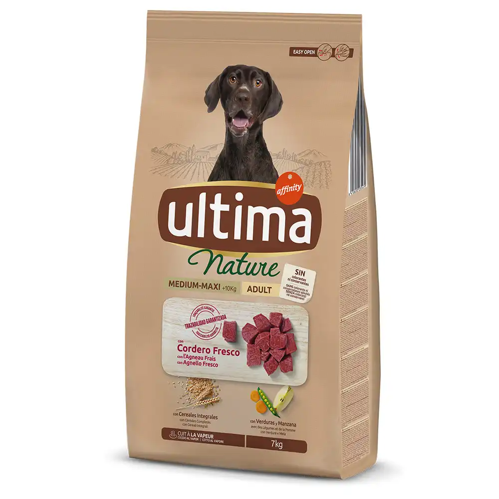 Ultima Nature Medium-Maxi con cordero - 7 kg