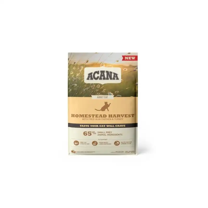 Acana feline Homestead Harvest pienso para gatos, Peso 1.8 kg