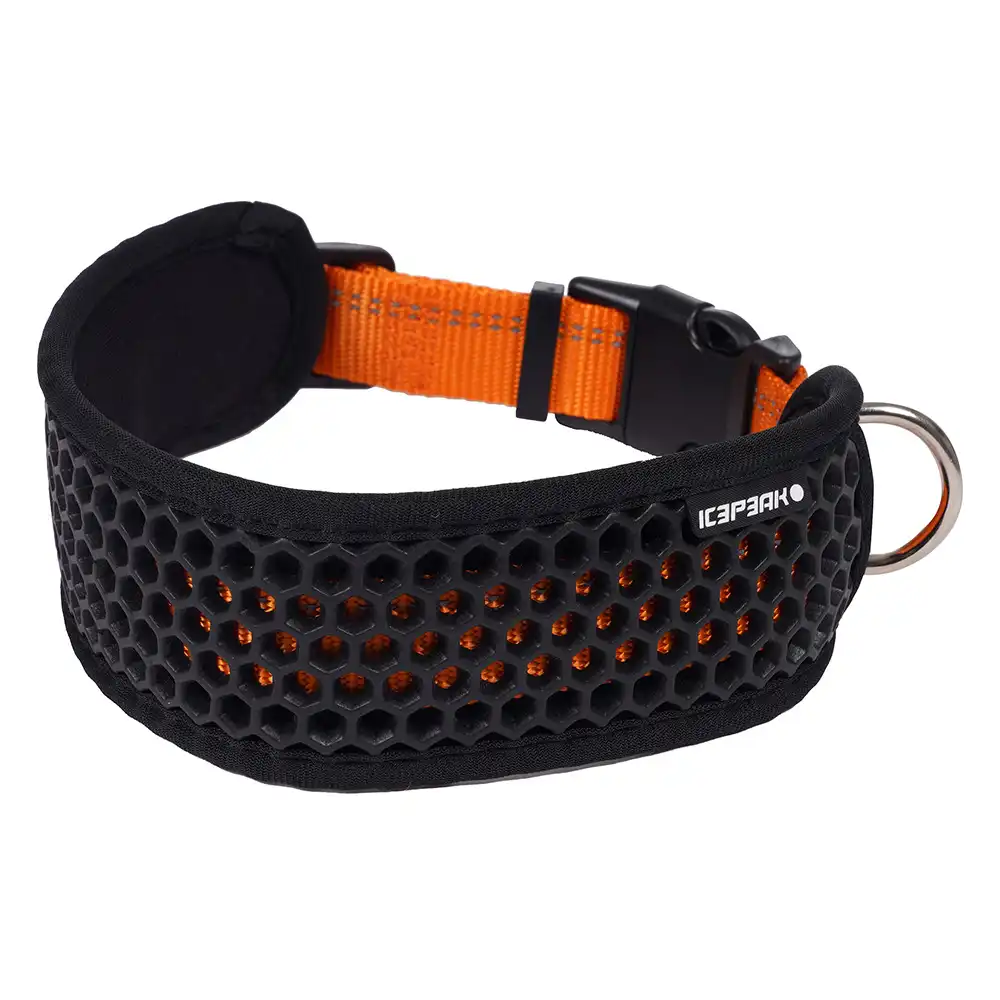 Collar Icepeak Pet® Comb naranja - Talla L: contorno de cuello de 40 - 60 cm, 60 mm de ancho