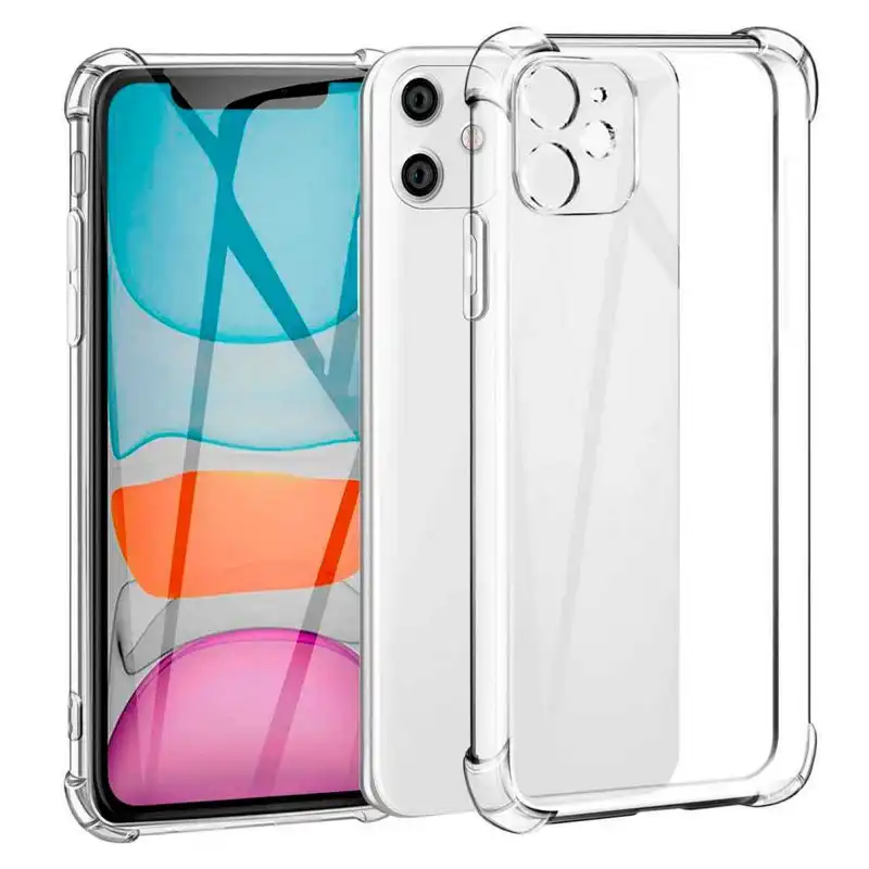 OcioDual Funda Silicona Shockproof Transparente para iPhone 11