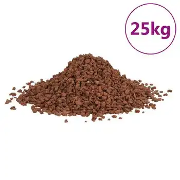 Rocas Volcánicas Rojas 25 Kg 5-8 Mm Vidaxl