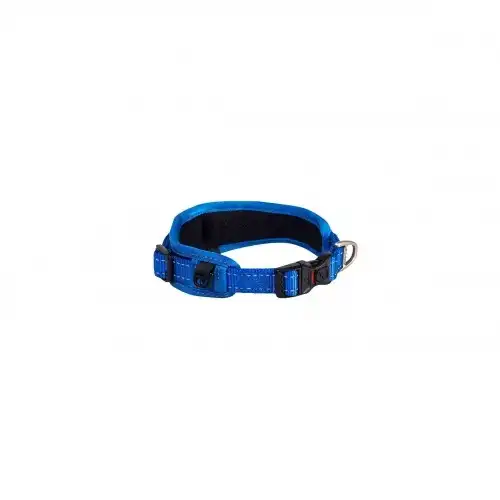 Rogz padded collar acolchado azul para perros