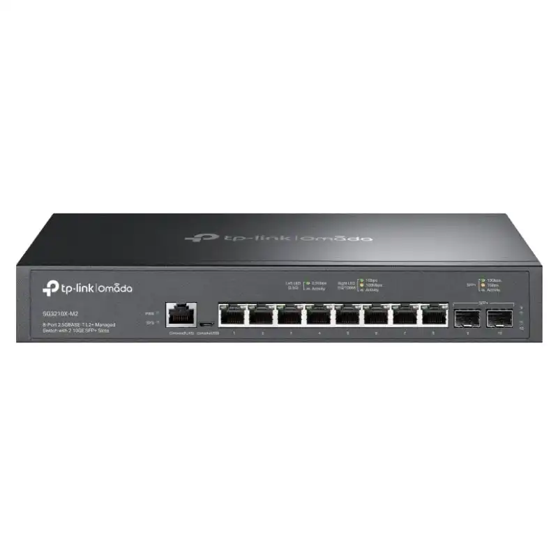 TP-Link Omada SG3210X-M2 Switch Gestionado L2+ Gigabit 2.5G 8 Puertos + 2 SFP+