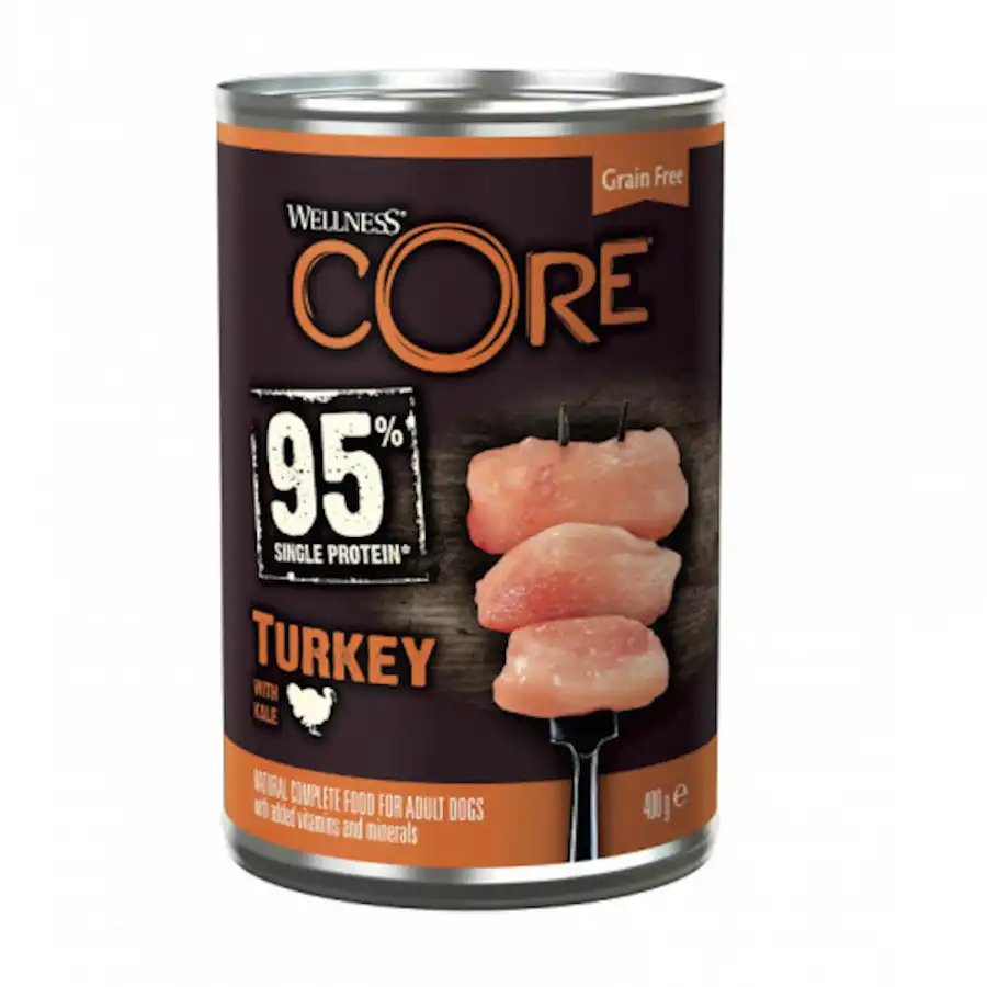 Wellness Core pavo con col rizada lata para perros