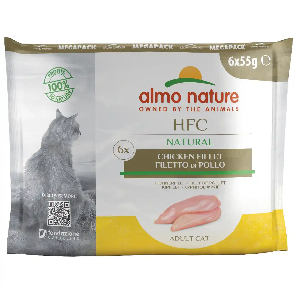 Almo Nature HFC en bolsitas 6 x 55 g - Filete de pollo