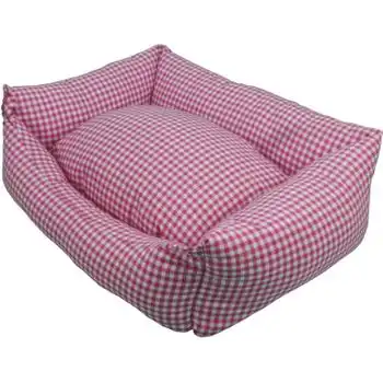 Cama Cuna Cuadrada Vichy T2 55x45 Rosa