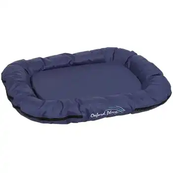 Cama De Mascota Oxford Place 100x70x15 Cm Azul 84990 Kerbl