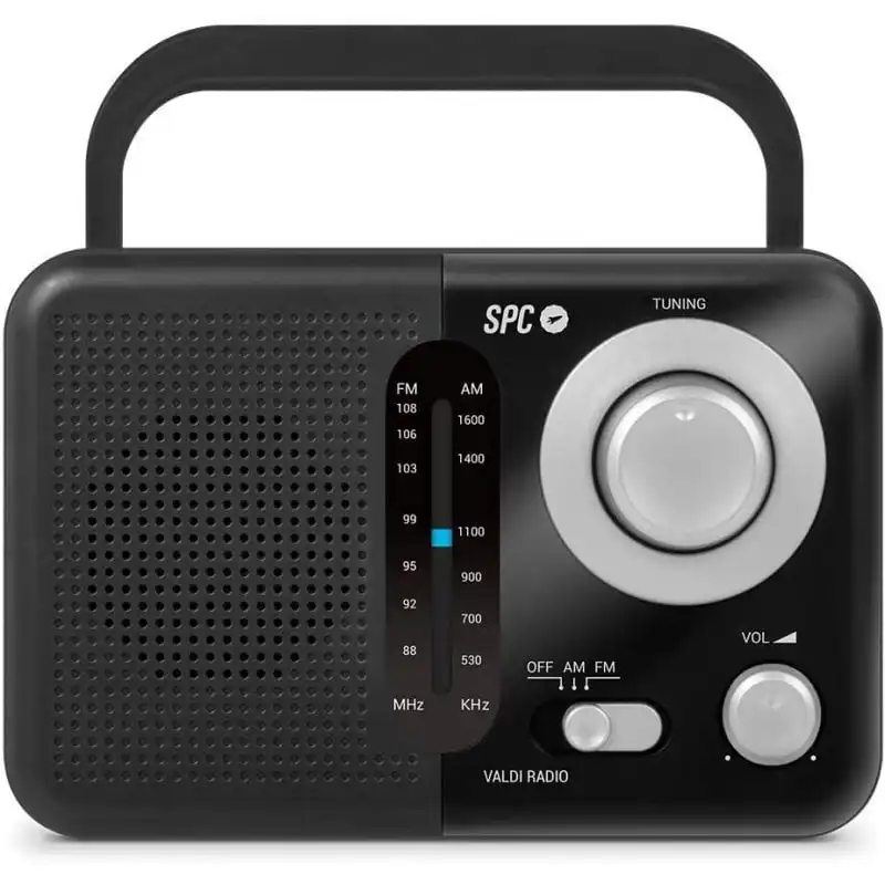 SPC Valdi Radio Portátil Analógica Negro