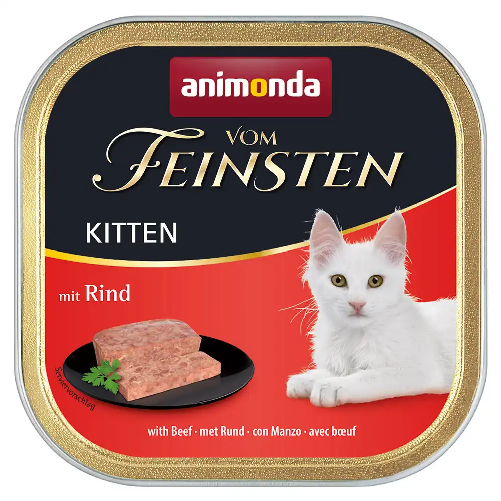 Animonda vom Feinsten Kitten en tarrinas - 6 x 100 g - Con vacuno