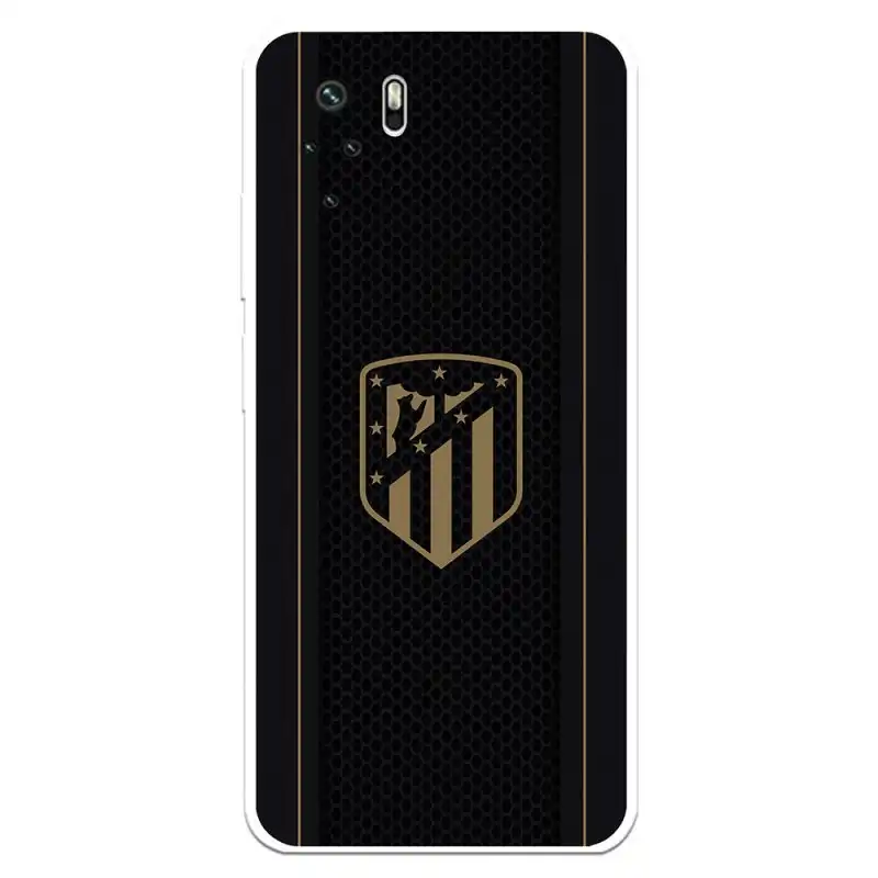 Funda Licencia Oficial Atlético de Madrid Escudo Dorado Fondo Negro para Xiaomi Redmi Note 10