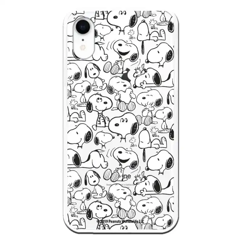 Funda Oficial de Peanuts Snoopy Siluetas para iPhone XR