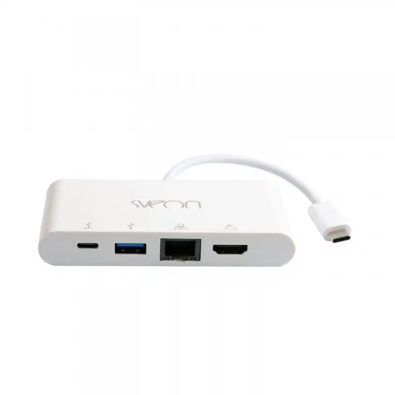 Sveon SCT504 Hub USB-C/USB 3.1/HDMI 4K/RJ45