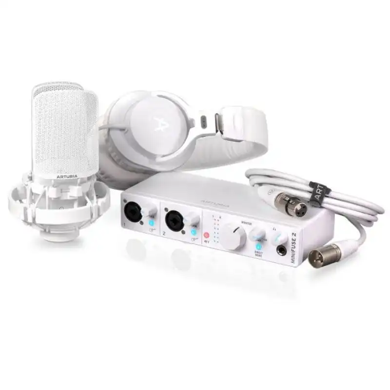 Arturia MiniFuse Recording Paquete de Grabación Blanco