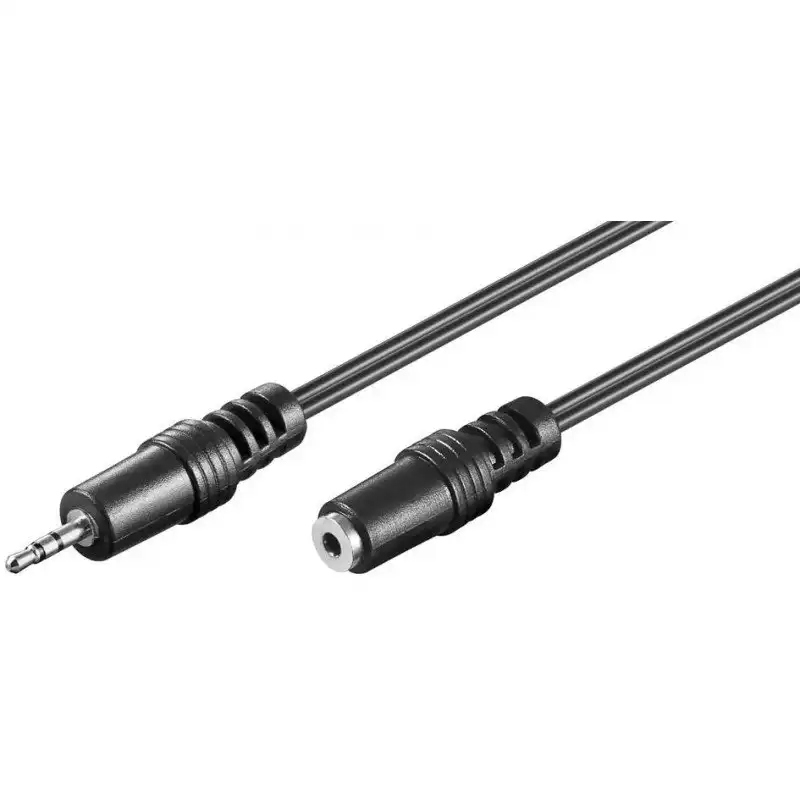 Goobay Cable de a Audio Estéreo Jack 2.5mm Macho/Hembra 2m Negro