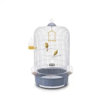 Trixder Jaula Pájaros Luna Azul Pastel/Blanco