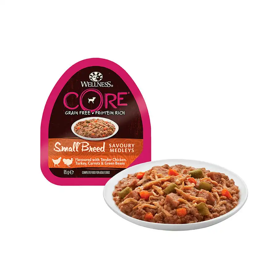 Wellness Core Grain Free Pollo y Pavo Tarrina para perros