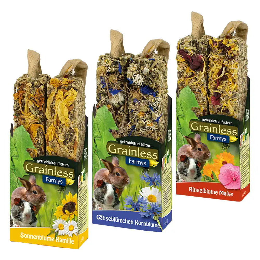 Barritas JR Farm Farmy's Grainless - Pack Mixto: 3 x 2 (3 tipos x 140 g)