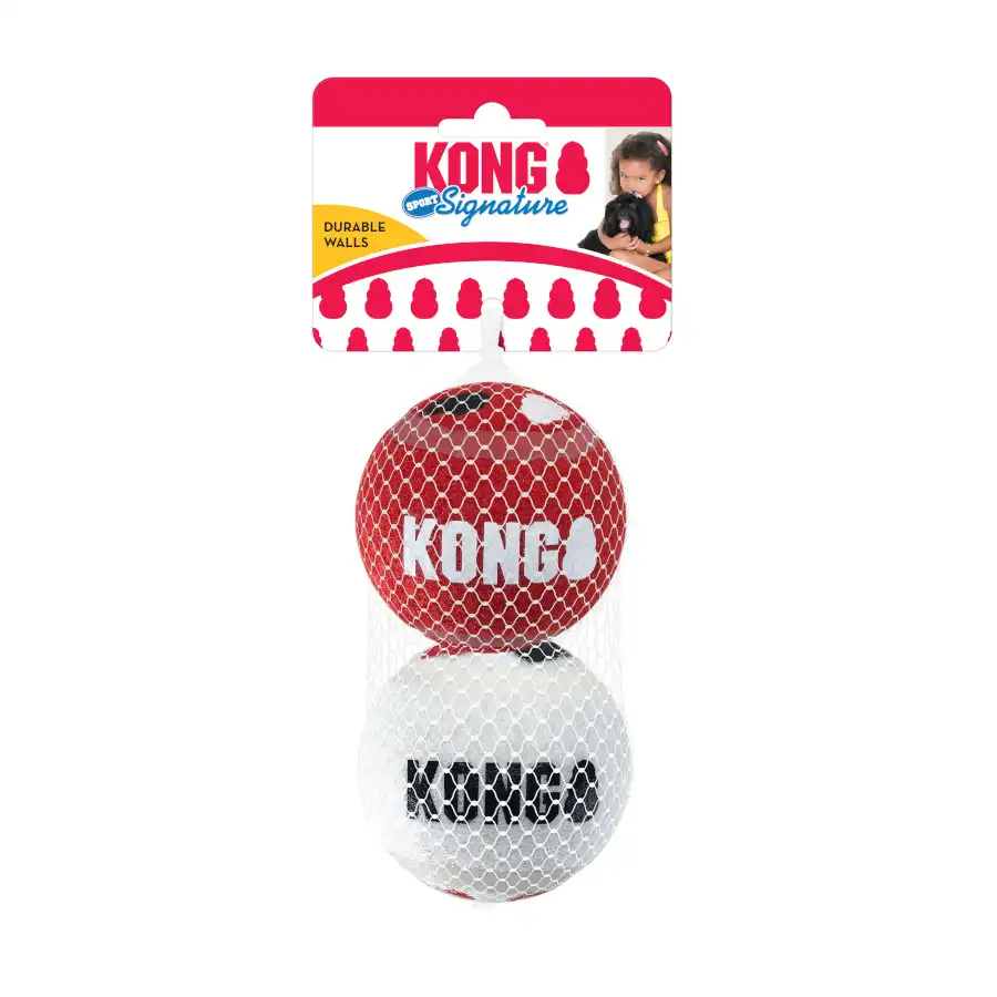 Kong Signature Sport 2-PK Pelotas de tenis para perros