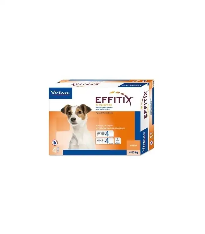 Virbac Effitix 4-10 Kg 24 Pipetas