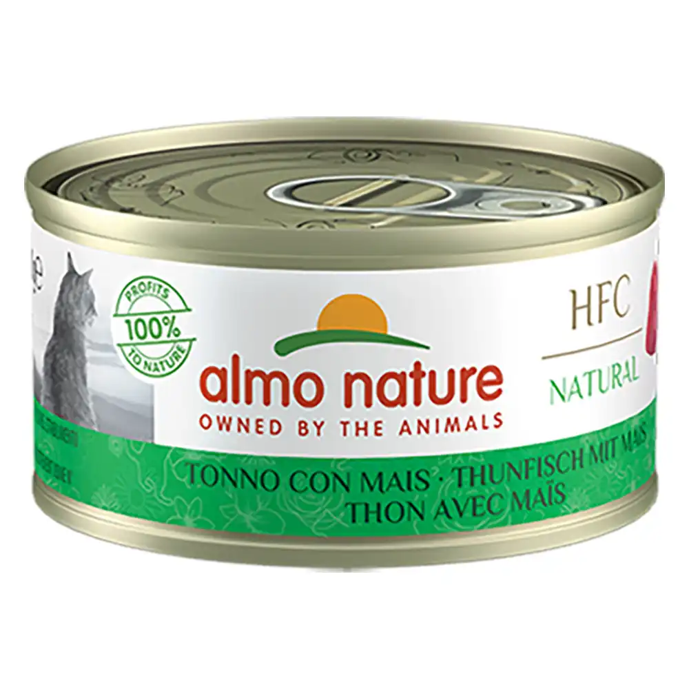 Almo Nature HFC Natural 6 x 70 g - Atún y maíz