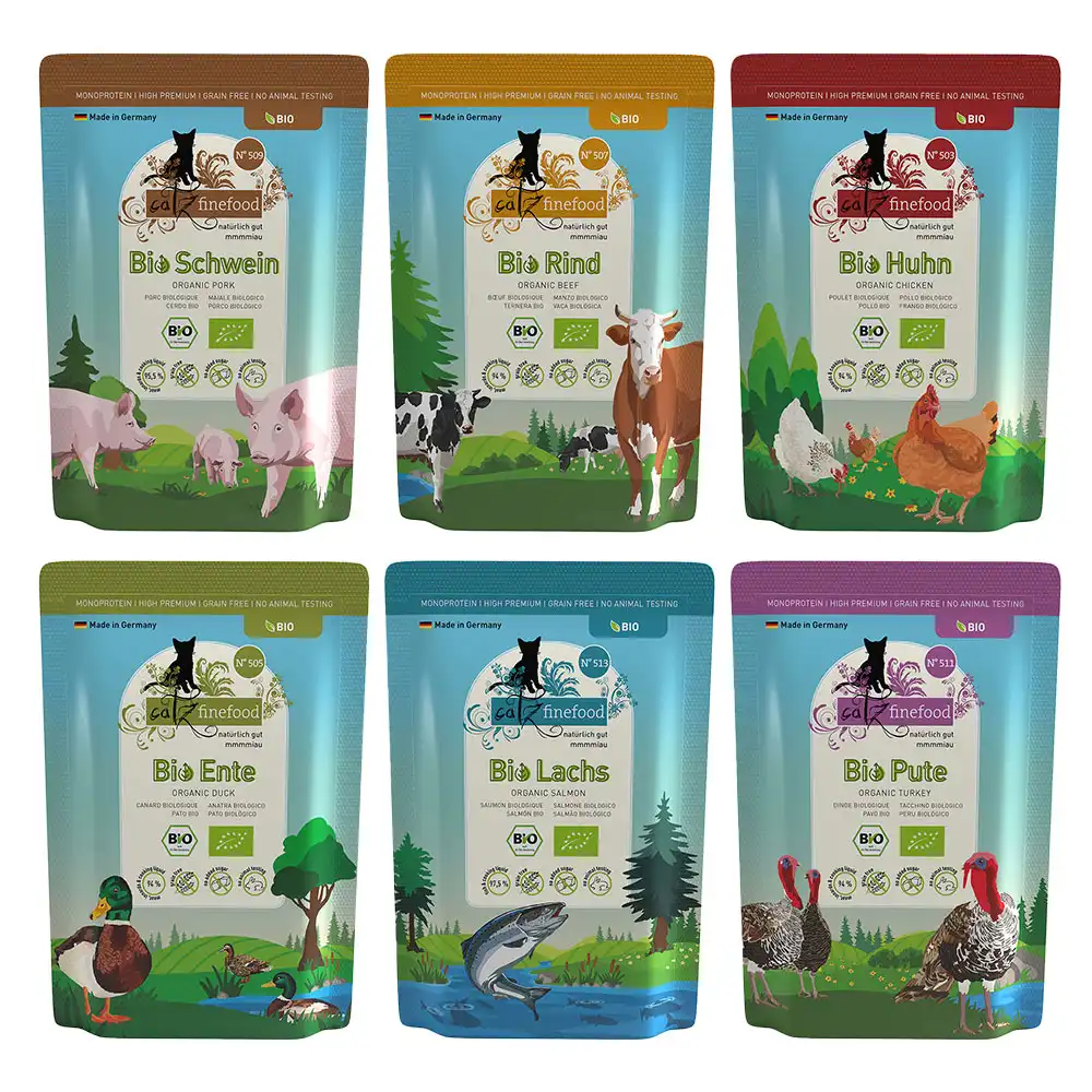 catz finefood mezcla de degustación ecológica  - Pack mixto 6 x 85 g (6 variedades)