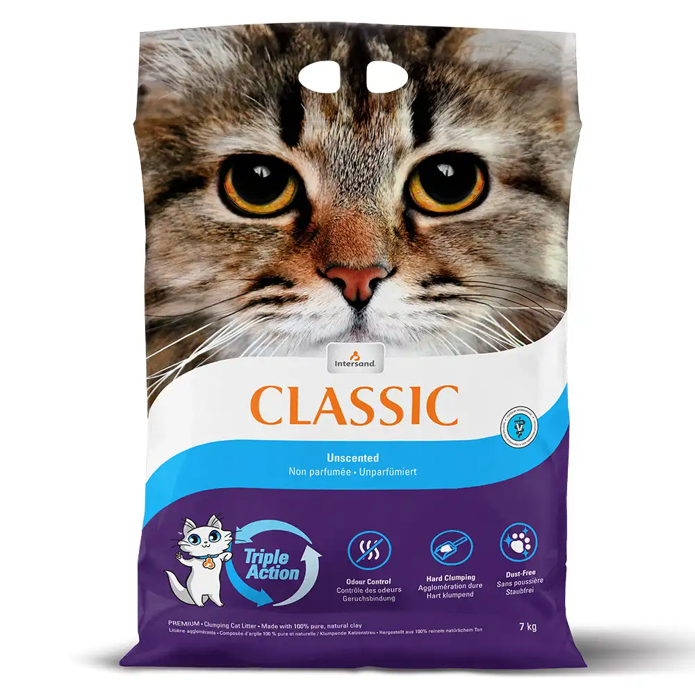 Classic arena aglomerante 7 kg en oferta: 6 + 1 kg ¡gratis! - Sin olor