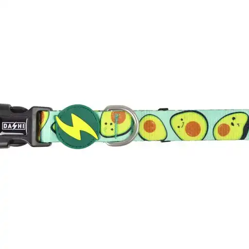 Dashi avocado collar de poliéster verde para perros