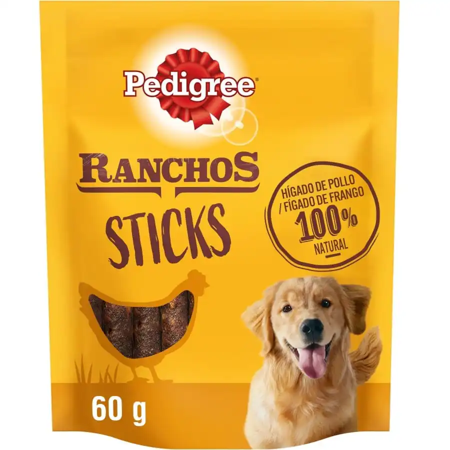 Pedigree Ranchos Sticks Premios Sabor Higado de Pollo para Perros