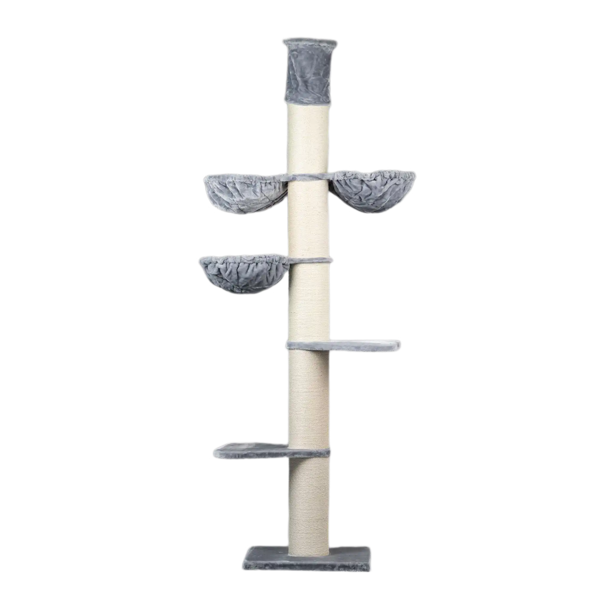 Rascador Maine Coon Tower Plus para gatos color Beige y gris