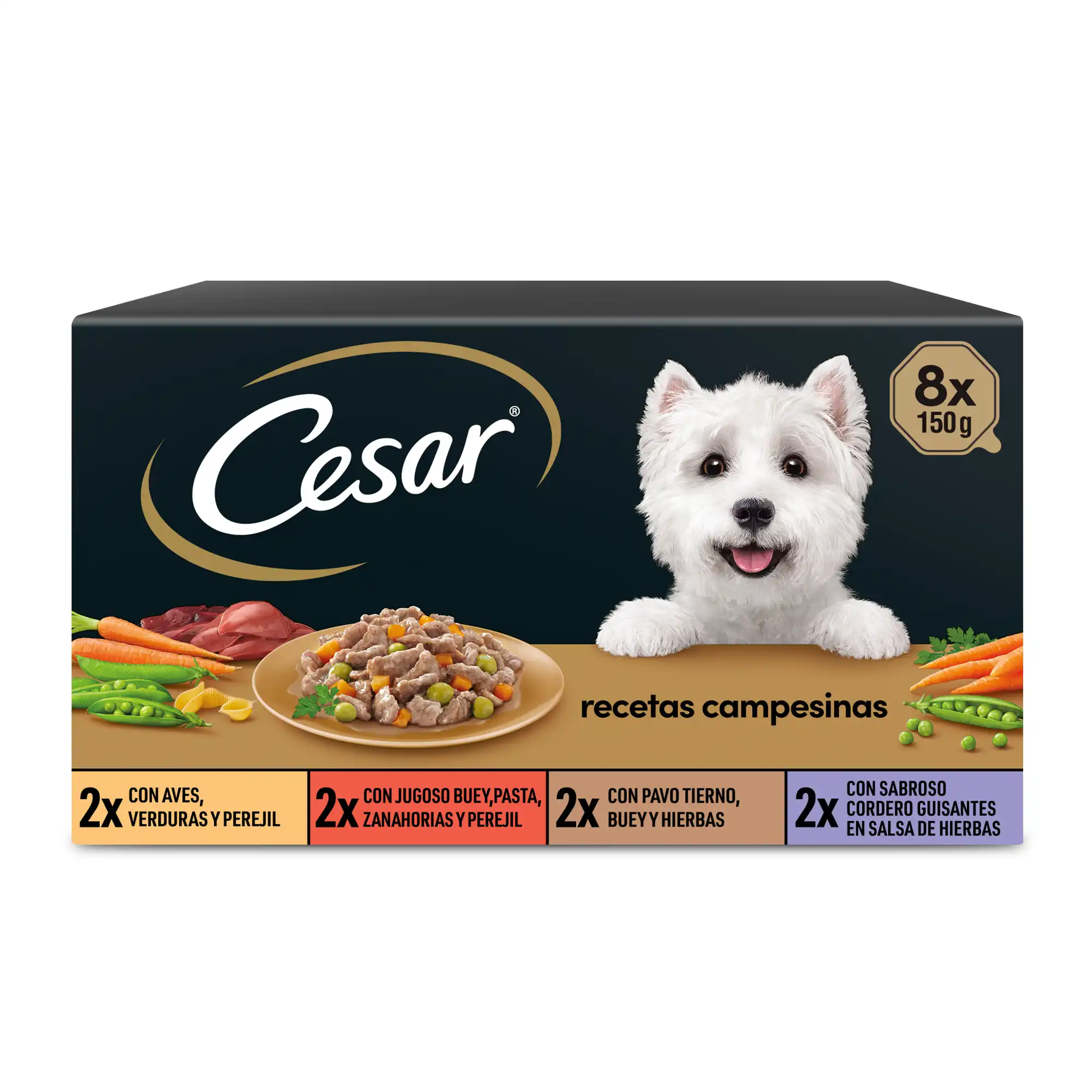 Cesar Selección Especial Receta Campesina Multipack 8x150 gr.