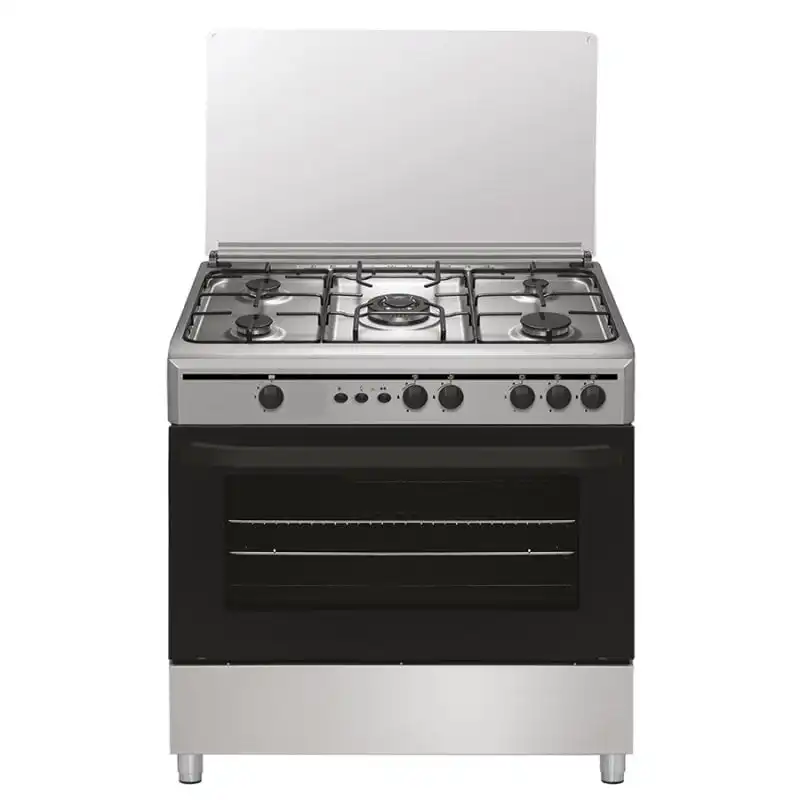 Vitrokitchen CB9060IB Cocina de Gas Butano 5 Fuegos + Horno Inox
