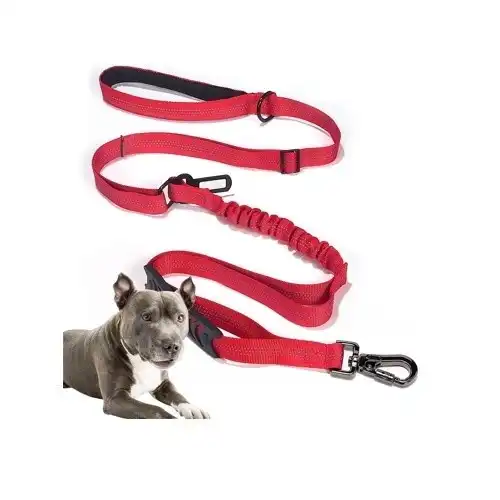 Edipets correa adiestramiento reflectante rojo para perros