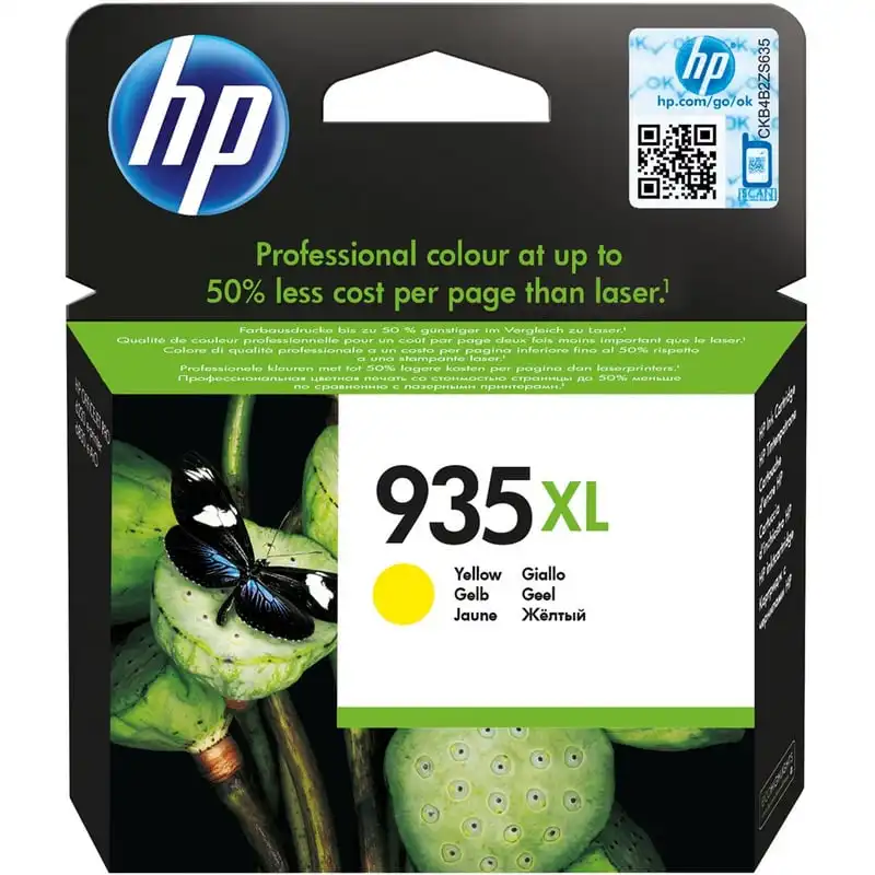 HP 935XL Cartucho Tinta Alta Capacidad Original Amarillo