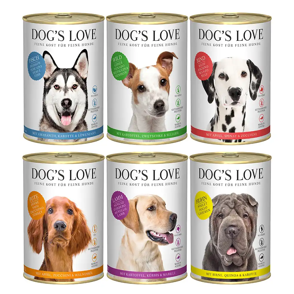 Dog´s Love Adult 6 x 400 g - Pack mixto (6 variedades)