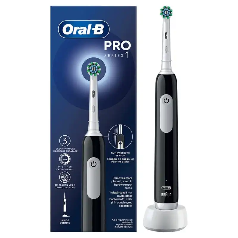 Oral-B Pro 1 Cepillo de Dientes Eléctrico Negro